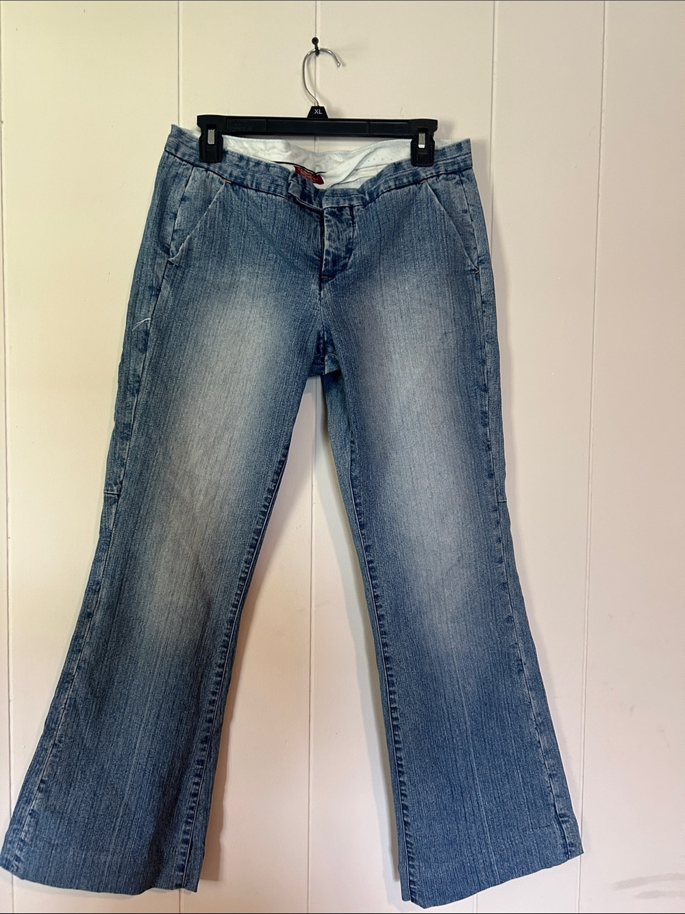 Classic Vintage Light Blue Wide-Leg Jeans for Women